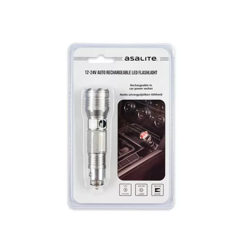 Asalite LED akkumulátoros lámpa szivargyújtóról tölthető 4W (300 lumen)