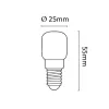 Asalite sütő izzó T25 E14 25W 2200K (140 lumen)