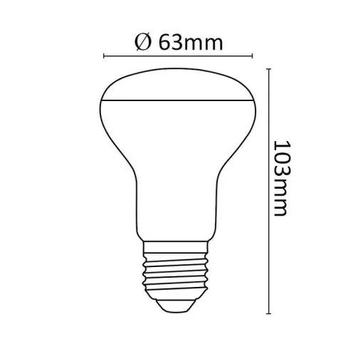 Asalite LED izzó R63 spot E27 10W 4000K (720 lumen)