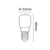 Asalite sütő izzó T25 E14 15W 2800K (80 lumen)