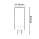 Asalite LED izzó G4 12V 2W 3000K (220 lumen)