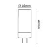 Asalite LED izzó G4 12V 2W 4000K (220 lumen)