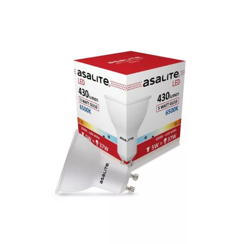 Asalite LED izzó GU10 spot 5W 6500K (430 lumen)