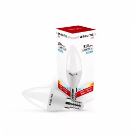 Asalite LED izzó C37 gyertya E14 6W 6500K (510 lumen)