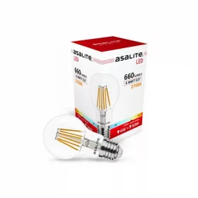 Asalite LED izzó A60 filament gömb E27 6W 2700K (660 lumen)