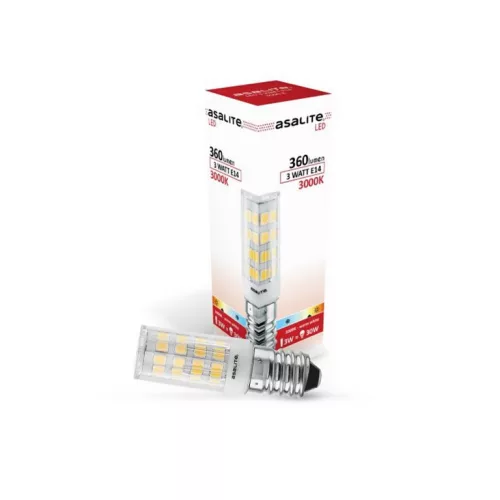 Asalite LED izzó E14 3W 3000K (360 lumen)