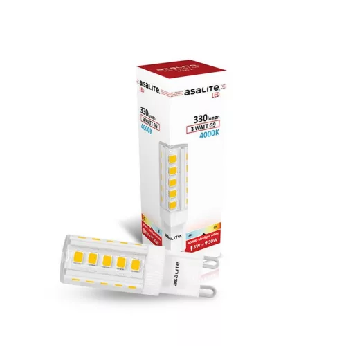 Asalite LED izzó G9 3W 4000K (330 lumen)