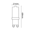 Asalite LED izzó G9 6W 3000K (600 lumen)