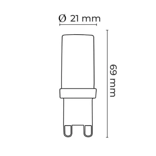 Asalite LED izzó G9 6W 4000K (600 lumen)