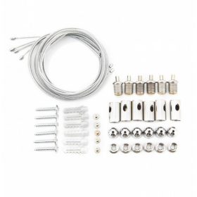 Asalite LED panel függesztő drót sodrony szett (120x30cm) 6db-os