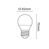 Asalite LED izzó G45 mini gömb E27 4W 3000K (350 lumen)