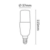 Asalite LED izzó T37 stick E14 7W 3000K (600 lumen)
