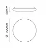 Asalite LED mennyezeti lámpa Kate 12W 3000K (1050 lumen) kerek