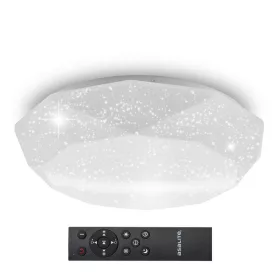 Asalite LED mennyezeti lámpa Liza 48W 3000K/4000K/6500K (4080 lumen) gyémánt/csillagos + távirányító CCT