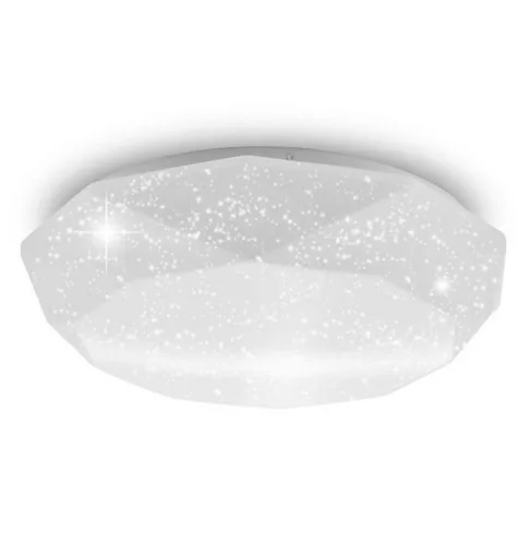 Asalite LED mennyezeti lámpa Liza 48W 3000K/4000K/6500K (4080 lumen) gyémánt/csillagos + távirányító CCT