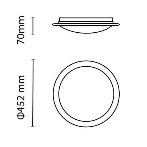 Asalite LED mennyezeti lámpa Liza 48W 3000K/4000K/6500K (4080 lumen) kerek/csillagos + távirányító CCT