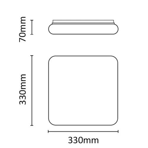 Asalite LED mennyezeti lámpa Olivia 48W 3000K/4000K/6500K (3400 lumen) négyzet + távirányító CCT