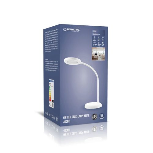 Asalite LED asztali lámpa 6W (500 lumen) fehér