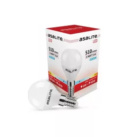 Asalite LED izzó G45 mini gömb E14 6W 4000K (510 lumen)