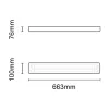 Asalite prémium IP65 armatúra 2x60cm T8 LED csőre előkészítve (2x9W fénycső nem tartozék)
