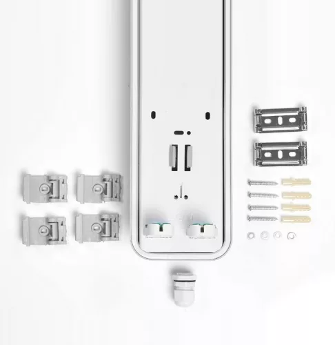 Asalite prémium IP65 armatúra 2x60cm T8 LED csőre előkészítve (2x9W fénycső nem tartozék)