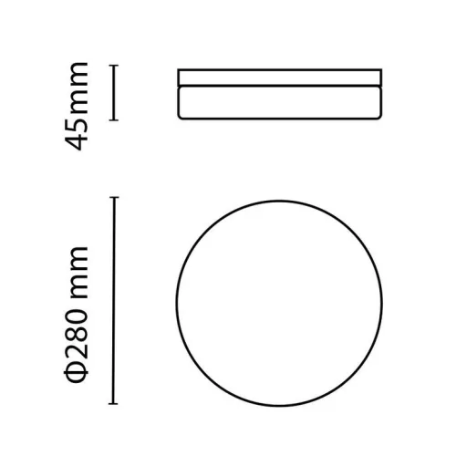 Asalite LED mennyezeti lámpa IP54 24W 3000K/4000K/6500K (2400 lumen) kerek CCT