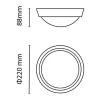 Asalite LED cseppálló lámpa IP65 18W 4000K (1350 lumen) kerek