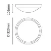 Asalite LED cseppálló lámpa IP65 30W 4000K (2200 lumen) kerek