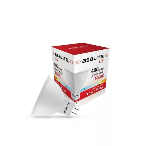Asalite LED izzó MR16 spot 12V 5W 3000K (400 lumen)