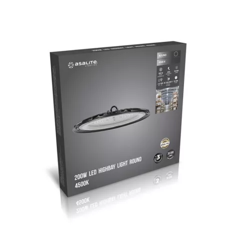 Asalite prémium LED csarnokvilágító 200W 4500K (30000 lumen)