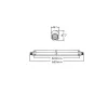 Asalite prémium IP65 por-és páramentes integrált LED armatúra 60cm 18W 4500K (2000 lumen)