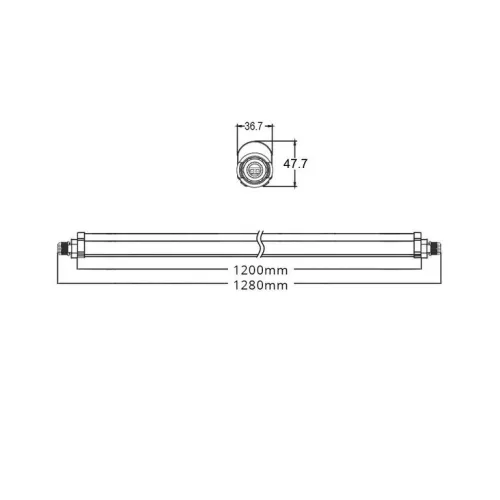 Asalite prémium IP65 por-és páramentes integrált LED armatúra 120cm 36W 4500K (4000 lumen)