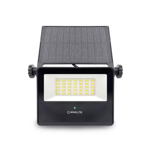 Asalite LED napelemes lámpa slim 10W 4000K (1300 lumen)+mozgásérzékelő szenzor