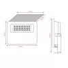 Asalite LED napelemes lámpa slim 20W 4000K (1800 lumen)+mozgásérzékelő szenzor