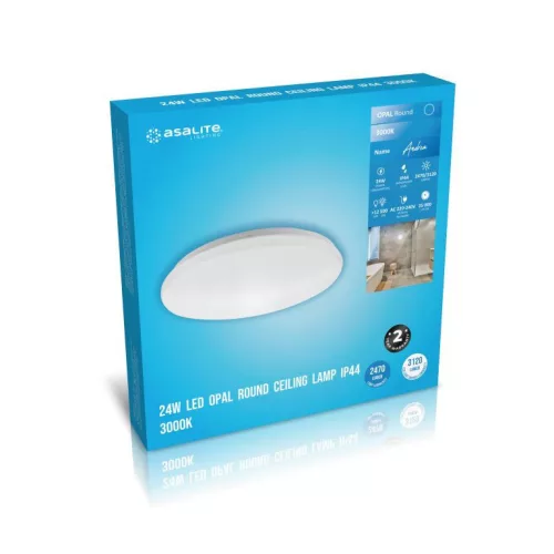 Asalite LED mennyezeti lámpa andrea IP44 24W 3000K (2470 lumen) kerek