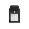 Asalite napelemes kültéri lámpa IP44 3W 3000K (100 lumen) fekete + PIR szenzor