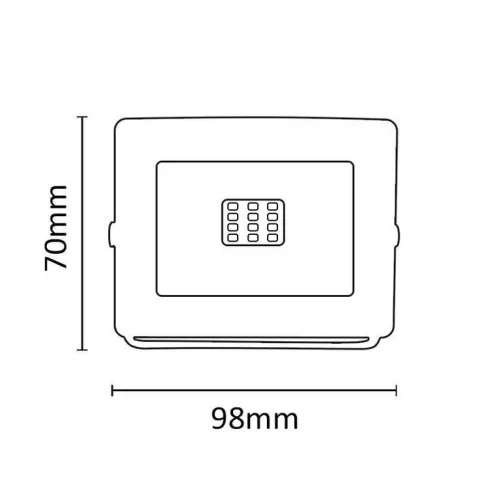 Asalite LED fehér reflektor slim 10W 4500K (900 lumen)