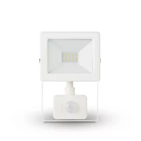 Asalite LED fehér reflektor slim 10W 4500K (900 lumen) + mozgásérzékelő szenzor