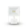 Asalite LED fehér reflektor slim 20W 4500K (1800 lumen) + mozgásérzékelő szenzor