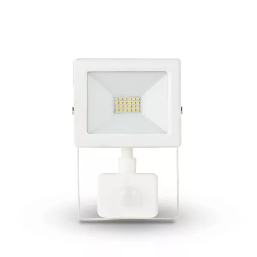Asalite LED fehér reflektor slim 20W 4500K (1800 lumen) + mozgásérzékelő szenzor