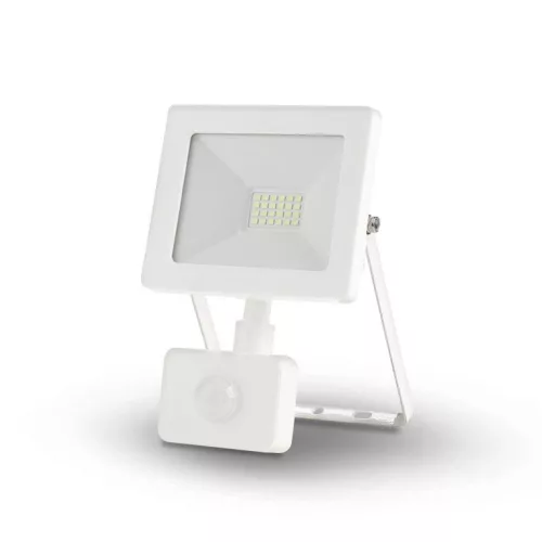 Asalite LED fehér reflektor slim 20W 4500K (1800 lumen) + mozgásérzékelő szenzor