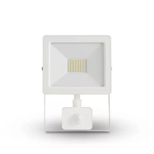 Asalite LED fehér reflektor slim 30W 4500K (2700 lumen) + mozgásérzékelő szenzor