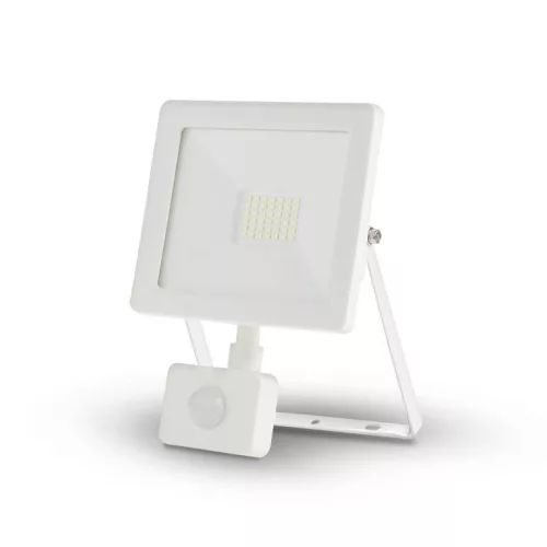 Asalite LED fehér reflektor slim 30W 4500K (2700 lumen) + mozgásérzékelő szenzor