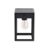 Asalite napelemes kültéri lámpa IP44 2W 3000K (200 lumen) fekete+szenzor