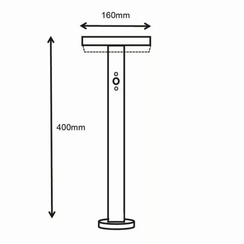 Asalite napelemes kerti lámpa IP65 5W 3000K (400 lumen) + szenzor