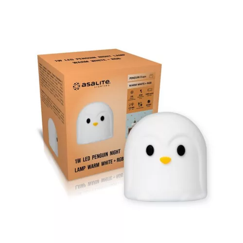 Asalite LED éjjeli lámpa pingvin 1W