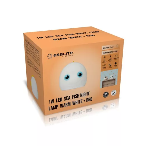 Asalite LED éjjeli lámpa halacska 1W