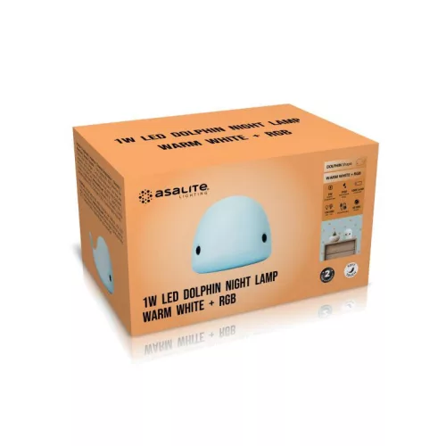 Asalite LED éjjeli lámpa delfin 1W