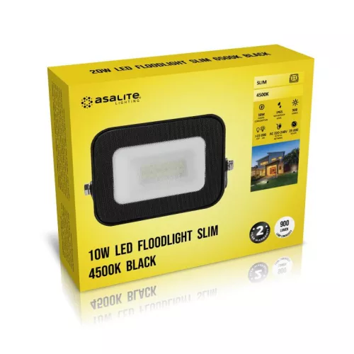 Asalite LED reflektor slim 10W 4500K (900 lumen)