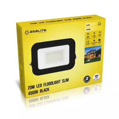 Asalite LED reflektor slim 20W 4500K (1800 lumen)